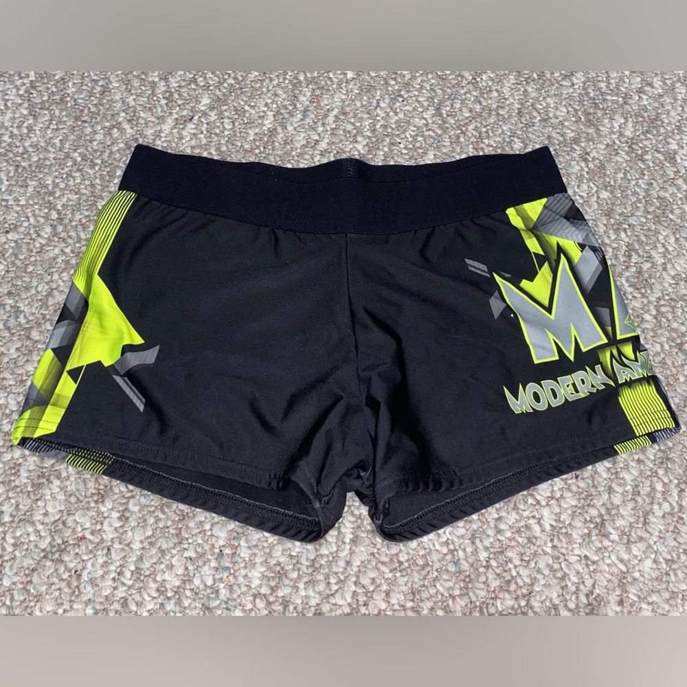 Varsity Modern American Cheer Shorts Size Medium Stretch Spandex Athletic Shorts